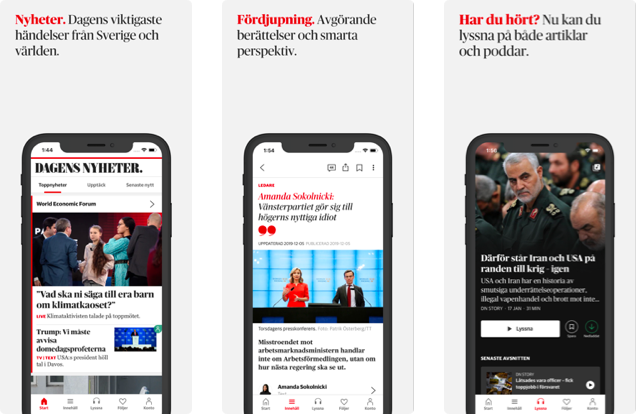 Helping Dagens Nyheter redefine the Way of communicating via Mobile